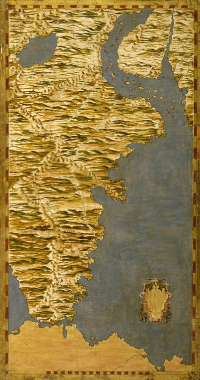 Chile and Argentina with the Strait of Magellan by Ignazio Danti